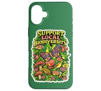 Soutenir l'illustration Locale de la biodiversité Coque pour iPhone 16 Plus