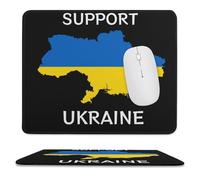 Soutenir L'Ukraine Tapis Souris Bords Cousus Tapis De Souris Base en Caoutchouc Mouse Pad pour Pc Travail Maison 25X30Cm