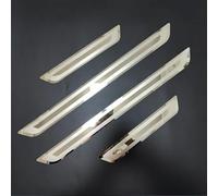 SOUTES 4 Pièces Protection Seuil de Porte Voiture pour Skoda Octavia IV Combi 2024, Acier Inoxydable Plinthes Protections Plaques Anti-Rayures Accessoires,C/Type~C