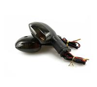 SOUTES Accessoires pour indicateurs 2 PIÈCES Moto Clignotant Lampe Indicateur Pour Y-AMAHA YZF R1 R6 R125 R25 R3 FZ-6N FZ6N XJ6 XJ 6 Avant Arrière Blub Universel(Grigio)