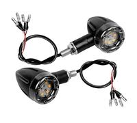 SOUTES Accessoires pour indicateurs Accessoires Moto Universels 2 Pièces Clignotant De Lampe Lumineuse Ambre + Rouge, Indicateur Lumineux