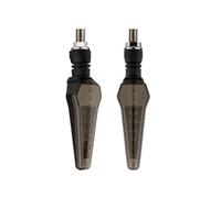 SOUTES Accessoires pour indicateurs Accessoires Universels De Moto, Clignotant, Lumière, Deux Couleurs, Épée En T, Signaux Flux, Lampe, Boulon M10(2pcs Red)