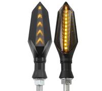 SOUTES Accessoires pour indicateurs Ampoule De Moto Clignotants, Feu Arrière Clignotant Pour Y-AMAHA XSR155 XSR 155 RD400C D E F RD400D DT125RR DT125R XS400C(1pair Yellow)