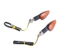 SOUTES Accessoires pour indicateurs Clignotant De Moto, 2 Pièces, Indicateur Court Motocross, Feux Latéraux Pour Y-AMAHA Et Pour Kawasaki(Yellow)