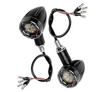 SOUTES Accessoires pour indicateurs Clignotant De Moto, Lampe Ambre + Rouge Indicateur Lumineux 2 Pièces Accessoires Universels
