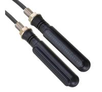 SOUTES Accessoires pour indicateurs Clignotant De Moto Universel Double Couleur Triangle Dynamique Support Feu Arrière Lampe Pliable 2 Pièces(24 White Yellow)