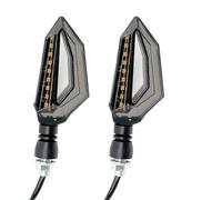 SOUTES Accessoires pour indicateurs Clignotant Universel Pour Moto, 2 Pièces, 12V, Pour Course De Jour Feux Indicateur Lampe Accessoires(2pcs yellow)