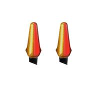 SOUTES Accessoires pour indicateurs Clignotants De Moto 2 En 1, Pièces, Indicateurs Virage Fluide Feux Signalisation, Accessoires(2PCS red N yellow)