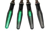 SOUTES Accessoires pour indicateurs Clignotants De Moto, Lampe Signalisation Pour H-onda NC700X VTX1300 CB 650F R650F VF VFR 750 800 CBR125R VFR750 VFR800 VTX 1300(2 Pair Green)