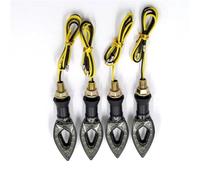 SOUTES Accessoires pour indicateurs Clignotants De Moto Pour Y-AMAHA, 4 Pièces, 12V, Indicateurs Ampoule Lampe Clignotante Ambre(Nero)