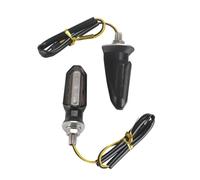 SOUTES Accessoires pour indicateurs Clignotants De Moto Universels, 2 Pièces, Lumière Feux Feu Arrière Clignotant Ambre(Nero)