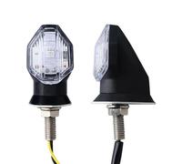 SOUTES Accessoires pour indicateurs Clignotants Universels Pour Motos, 2 Pièces, Couleur Ambre, Accessoires De Moto