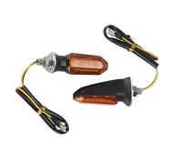 SOUTES Accessoires pour indicateurs Clignotants Universels Pour Motos, Feux Ambre Clignotant Feu Arrière 2 Pièces(Yellow)