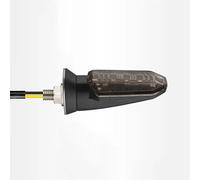 SOUTES Accessoires pour indicateurs Lampe De Moto Clignotant Ambre, Indicateurs Lumineux Universels, 1/2 Pièces(1Pcs gray)