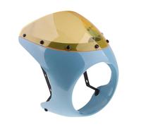 SOUTES Carénage Couverture D'écran De Carénage De Phare Avant De Moto De 7" pour Retro Cafe Racer