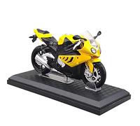 SOUTES Modèle de moto 1:12 Pour BMW S1000 RR Modèle en alliage Moto Jouet Véhicule Simulation Collection Jouets Ornements (couleur : jaune)