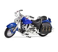 SOUTES Modèle de moto 1:12 pour Harley Collection Alliage Modèle de moto Simulation Véhicule métallique (couleur : bleu)