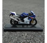 SOUTES Modèle de Moto 1:18 pour Suzuki GSXR 750 Modèle De Moto, Jouet De Collection en Métal Moulé sous Pression (Color : with Foam Box)