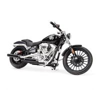 SOUTES Modèle de Moto Modèle De Moto Jouet De Collection De Voiture, Jouet pour Harley pour Davidson 1/18 Breakout 2016 (Color : Nero)