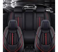 SOUTES Voiture Ensembles De Housses Siège pour Peugeot 3008 GT Line 2018-2022, PU Cuir Couvre Sieges Protection Imperméable Avant et Arrière Accessoires,A/Black