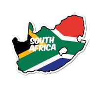 South Africa Continent Flag Sticker Flag Bumper Water Proof Vinyl