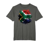 South African Flag Vintage Lion South Africa Pride Leeu T-Shirt
