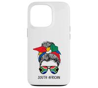 South African Girl South African Heritage South Africa Flag Coque pour iPhone 13 Pro