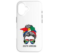 South African Girl South African Heritage South Africa Flag Coque pour iPhone 16