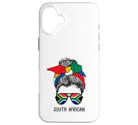 South African Girl South African Heritage South Africa Flag Coque pour iPhone 16 Plus