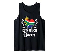 South African Queen South Africa Flag South African Woman Débardeur