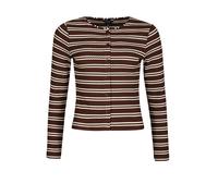 South Beach Cardigan marron / blanc, Taille XS