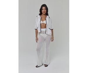 South Beach Cardigan noir / blanc, Taille M