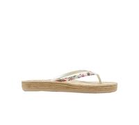 Tongs Roxy South Beach beige blanc rose femme - 38