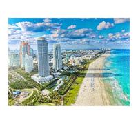 South Beach Miami Beach Florida USA - Puzzle de qualité supérieure de 1000 pièces pour adultes