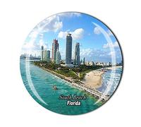 South Beach Miami Beach Floride USA Aimant de réfrigérateur Cadeau souvenir magnétique