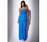 South Beach South Beach Blue Deep Cuff Wide Leg Trousers