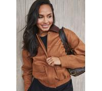 South Beach South Beach bomber en faux daim avec garniture en PU