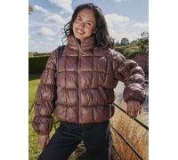 South Beach South Beach Brown Quilted Padded Coat
