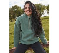 South Beach South Beach Green Borg Quarter Zip Jacket