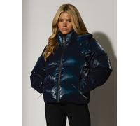 South Beach South Beach Navy Blue Ski Padded Hooded Jacket