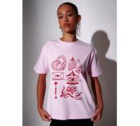 South Beach South Beach Pink Oversized T-Shirt