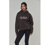 South Beach Sweat-shirt brun foncé / rose, Taille L