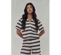 South Beach T-shirt mélange de couleurs / noir / blanc, Taille XL