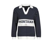South Beach T-shirt ' Montana' bleu marine / blanc, Taille XXL