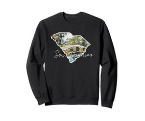 South Carolina Art Aquarelle de l'État de Caroline du Sud Sweatshirt