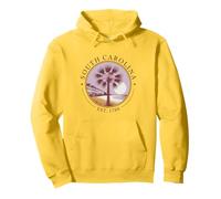South Carolina Retro State 1788 Chemise Palmetto Tree Sunset Sweat à Capuche