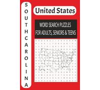 South Carolina USA Word Search Puzzle Book: The Ultimate Word Search Book for Adults, Seniors, and Teens | Large Print Edition | Brain Training Adventure: 50 Exciting Puzzles!