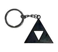 South Coast Jewellery Porte-clés en métal Legend of Zelda pour sac à crayons avec fermeture éclair, Triforce Noir, ~3-6cm
