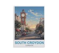 South Croydon Londres，Kit de peinture diamant 5D bricolage, strass point de croix, broderie à la main cadeau de vacances adulte/enfant（40 x 50 cm/15.74 x 19.68 pouces）-GV4