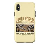 South Dakota Vintage du Dakota du Sud et Ciel Éternel Coque pour iPhone X/XS